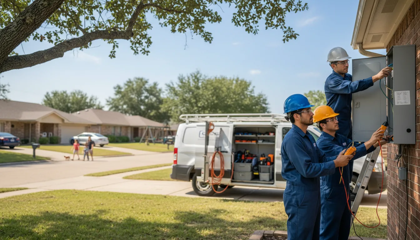 Certified electrician providing emergency electrical services in Corder, MO